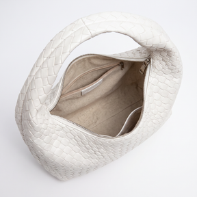 Bolso de piel genuina para mujer Grace en color Blanco - vista de la base