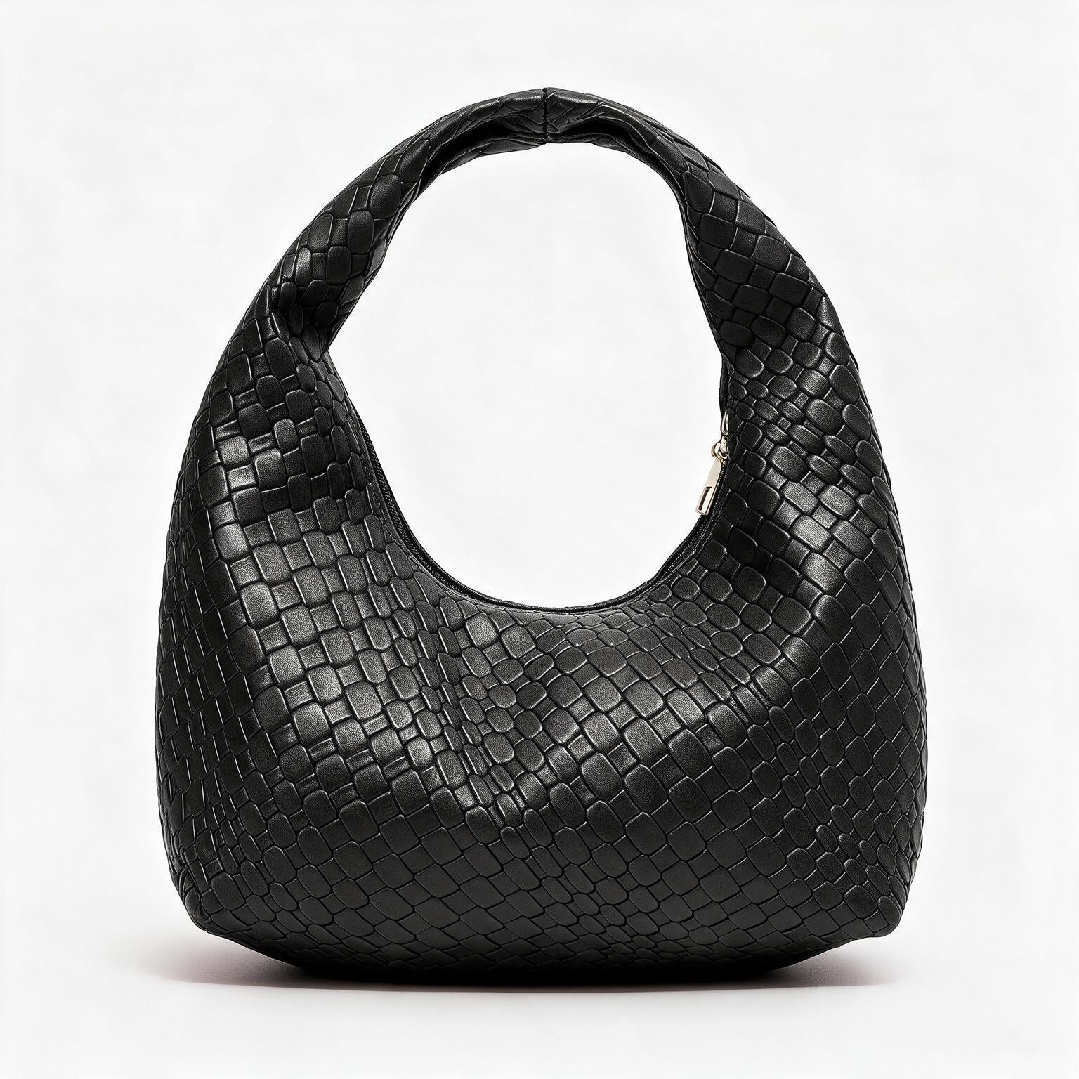 Bolso de piel genuina para mujer Grace en color Negro - vista frontal