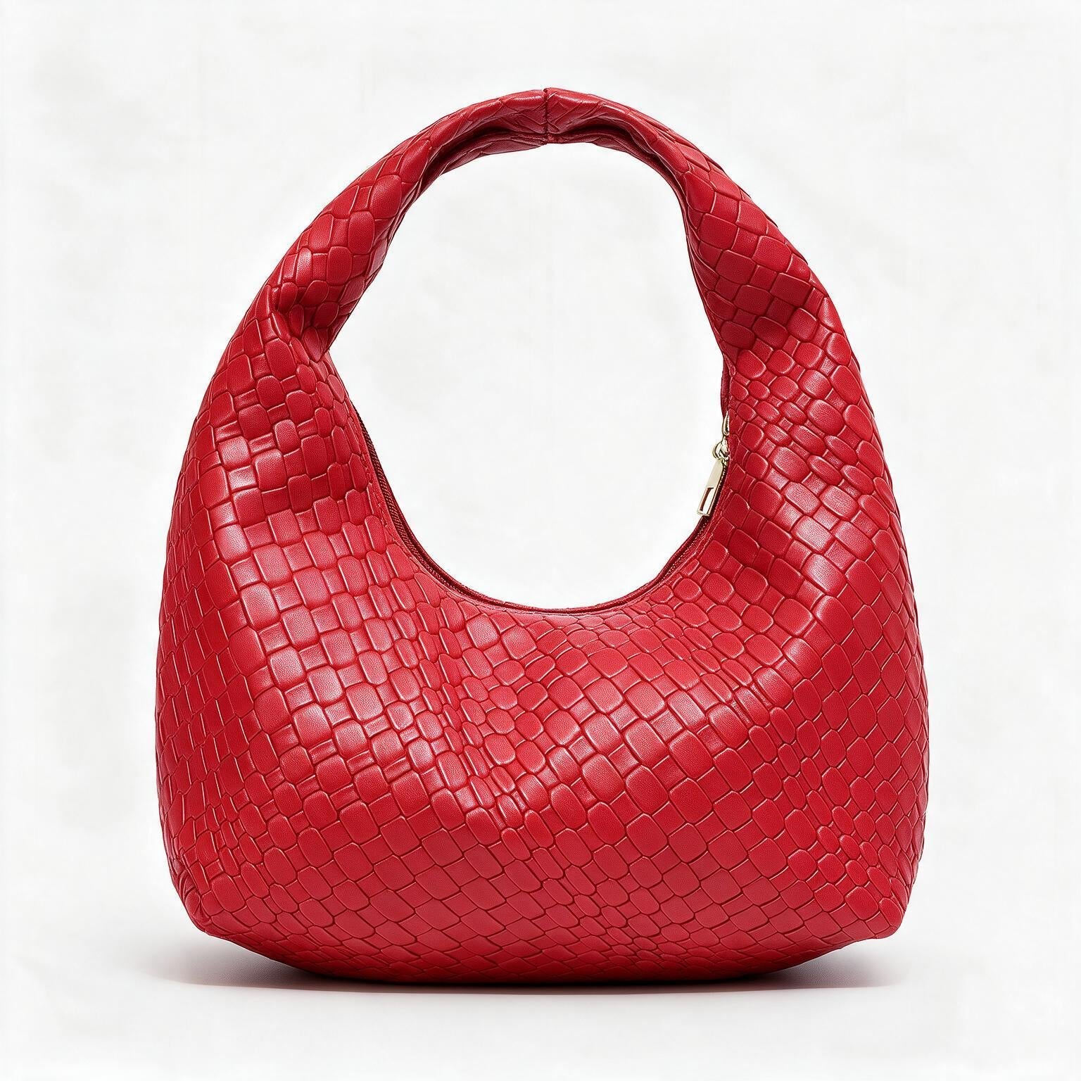 Bolso de piel genuina para mujer Grace en color Rojo - vista frontal