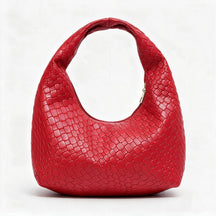Bolso de piel genuina para mujer Grace en color Rojo - vista frontal