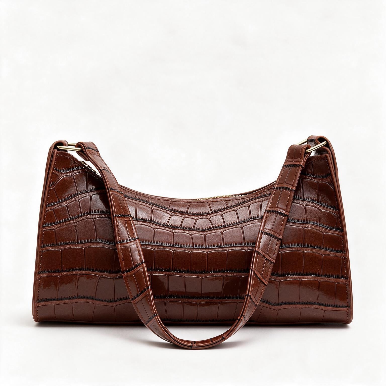 Bolso de piel genuina para mujer Harlow en color Beige - vista de la base