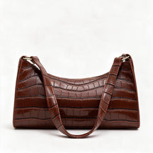 Bolso de piel genuina para mujer Harlow en color Beige - vista de la base