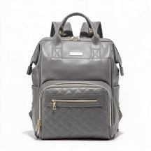 Mochila de piel genuina para mujer Hartley en color Gris - vista frontal