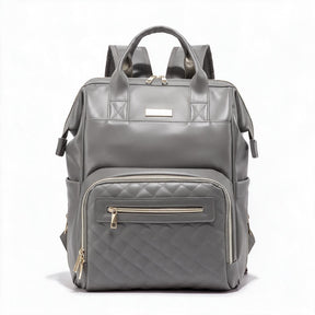 Mochila de piel genuina para mujer Hartley en color Gris - vista frontal
