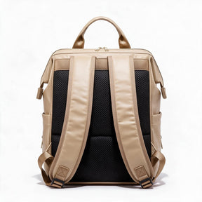 Mochila de piel genuina para mujer Hartley en color Beige - vista trasera