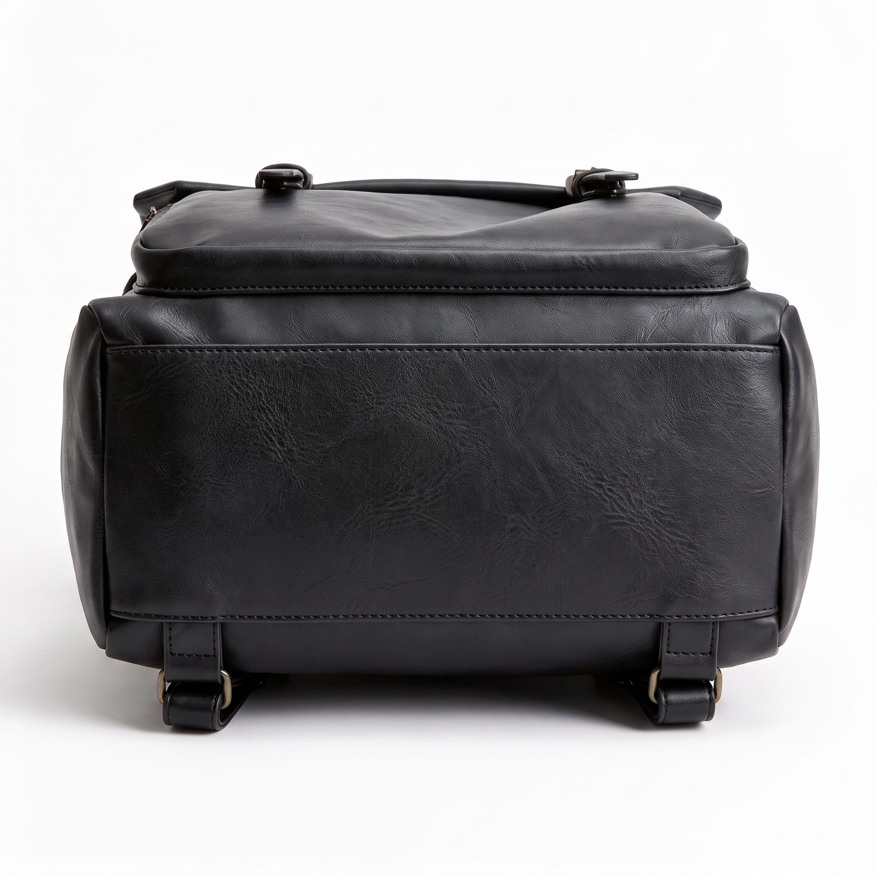 Mochila de piel genuina para mujer Sable en color Negro - vista de la base